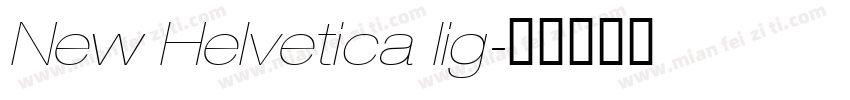 New Helvetica lig字体转换
